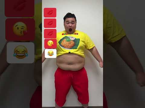 【TikTok100万再生】120Kgデブのラブラブするリアクション