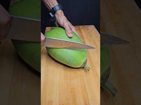 🔪 Precision Knife Cutting Soft Coconut | Premium ASMR Experience 🥥✨