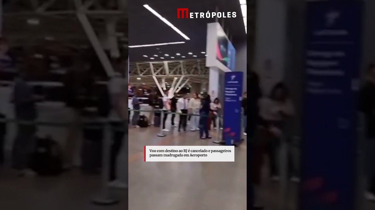 Voo com destino ao RJ é cancelado e passageiros passam madrugada em Aeroporto