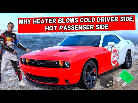 WHY HEATER BLOWS COLD DRIVER SIDE DASH AIR VENT, HOT PASSENGER SIDE DODGE CHALLENGER 2015 2016 2017