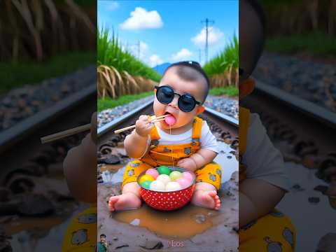 ❤️ Evolution of Baby: Train Meets on Baby for Food Eating #cat #cute #love #shorts BabyLos 111
