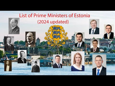 List of Prime Ministers of Estonia (2024 updated)