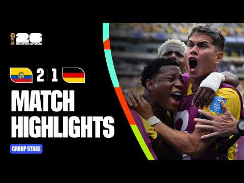 ملخص مباراة Ecuador ضد ألمانيا - النتيجة 2-1 | كأس العالم 2026