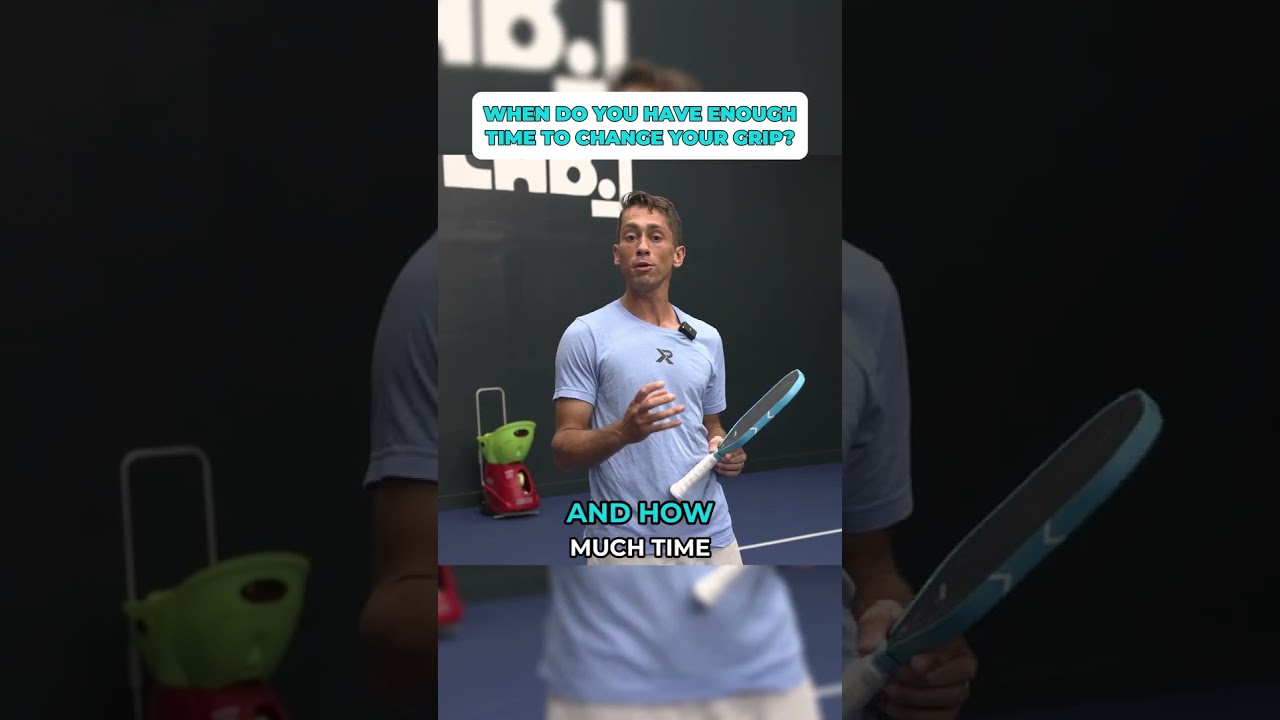 Master the timing of knowing exactly when to switch your grip ⏱️⁠ #pickleball #explore #shorts