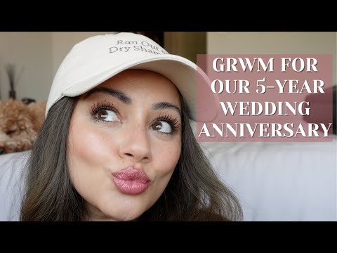 GRWM FOR OUR 5 YEAR WEDDING ANNIVERSARY | KAUSHAL BEAUTY