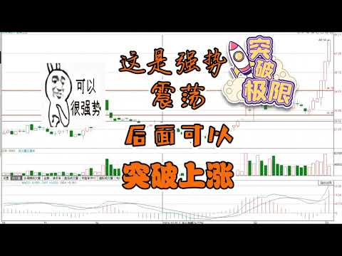 震荡过程中出现这种姿势，是强势震荡，一旦突破快速上涨/股票/证券/财经/理财/A股/K线/股民/散户