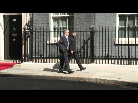 Ukrainian President Zelensky leaves Downing Street after meeting with UK PM Starmer | AFP