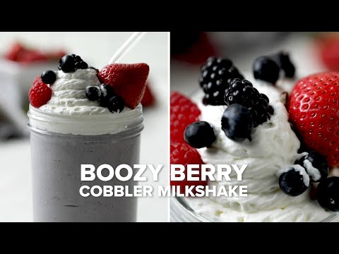 Boozy Berry Cobbler Milkshake