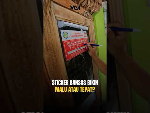Stiker Bansos Bikin Malu Atau Tepat?