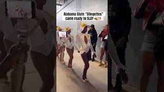 The Alabama State “Stingettes” showed up to the Magic City Classic ready to SLAY 💅🏼 #hbcu #swac