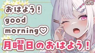 【#朝活 】9/1おはようまってる！お仕事、学校の人おやすみの人もおいで～！✨初見・ROMさんも大歓迎まってるよ～～【 #morningst