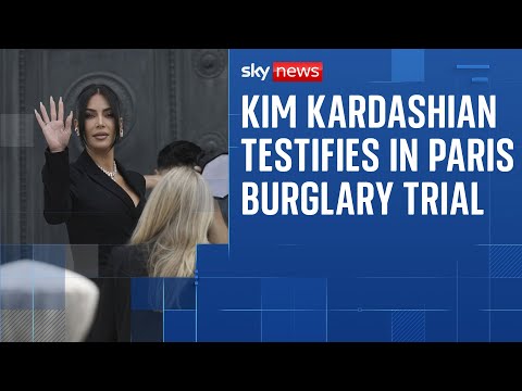 Kim Kardashian appears in court as witness in Paris burglary case