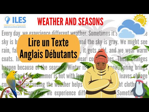 Météo et Saisons pour Débutants : Apprendre l'Anglais Facilement _ WEATHER AND SEASONS