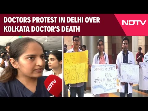 Doctors Protest Delhi | Doctors Protest In Delhi's RML Hospital Over Kolkata Doctor's Death