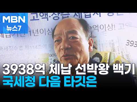선박왕 잡은 국세청…떨고 있는 제2의 체납왕들 [MBN 뉴스7]