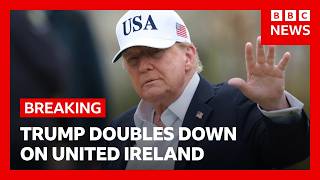Thumbnail for the video "Donald Trump says Northern Ireland joining Ireland only natural | BBC News" from BBC News