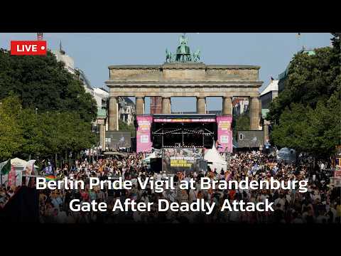 LIVE | LGBTQ+ Community Gathers for Vigil at Berlin's Brandenburg Gate | AC113