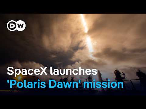SpaceX launches 'Polaris Dawn' mission with all-civilian crew | DW News
