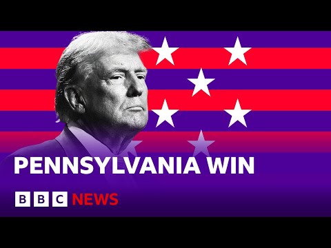 US election: Trump projected to win Pennsylvania | BBC News