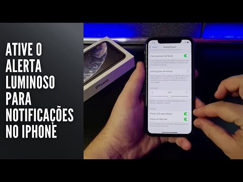 Ative o alerta luminoso para notificações no iPhone