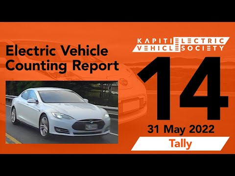 Electric Vehicle Counting Report No.14 - Tally - Waikanae, Kāpiti Coast to Seaview, Lower Hutt