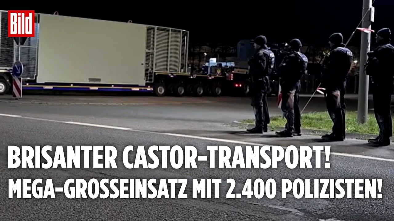 NORDRHEIN-WESTFALEN: Brisanter Castor-Transport! So lief der Mega-Großeinsatz mit 2.400 Polizisten!