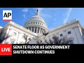 LIVE: Senate floor as government shutdown continues