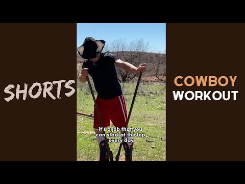 Cowboy workout program! 💪🤣 #shorts
