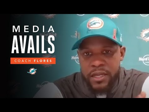 Coach Flores and Players meet with the media following Sunday's game | Miami Dolphins video clip