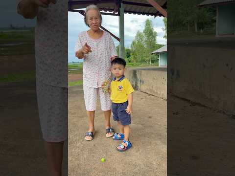 คุณย่าพาน้องเมสซี่มาเดินเล่นน้องเมสซี่ชอบมากเลย #love