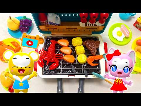 【おままごと】バーベキューごっこ！★知育★おもちゃ★キャンプ★子供向け知育動画★赤ちゃん喜ぶアニメ