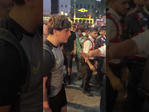 Angry England football supporters in London after England’s semi-final defeat to Argentina | police