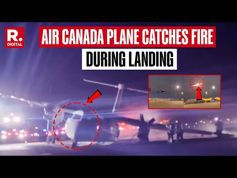 Air Canada Plane Skids, Catches Fire During Landing In Halifax, Airport Shuts Operations