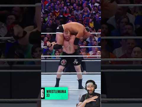 Brock Lesnar beast F5 after 10 german suplex to Goldberg 😱 pin him