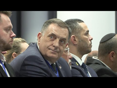 Serb leader Dodik at Jerusalem anti-Semitism conference as Bosnia issues arrest warrant | AFP