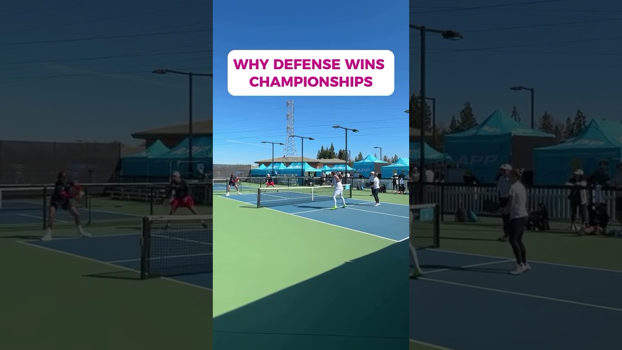 Why Defense wins championships 💪 #pickleball #pickleballislife #pickleballaddict #pickleballrocks