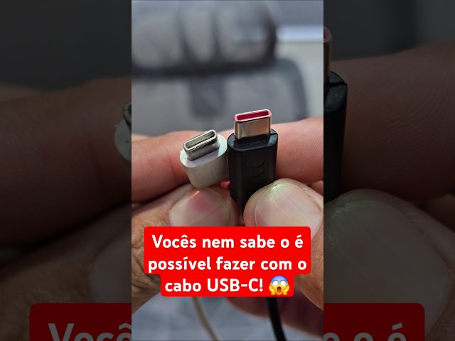 VAZOU! VOCÊ NEM IMAGINAVA QUE O CABO USB-C DO SEU CARREGADOR SERVE PRA ISSO TAMBÉM