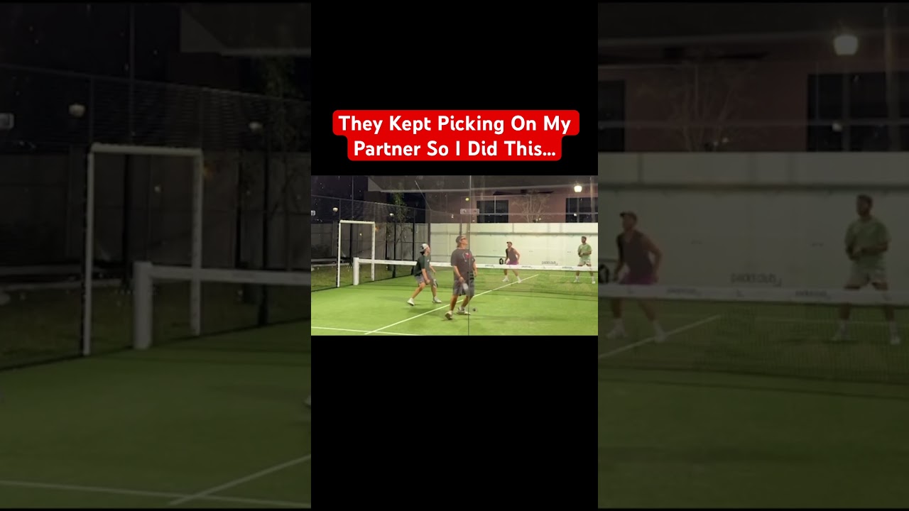 They Kept Picking On My Partner So I Did This! #pickleball #fyp #viral #shorts #reels