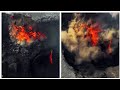 Drone visuals of collapsing Iceland volcano crater goes viral