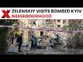 Zelenskiy Visits Devastated Kyiv After Deadly Russian Overnight Attack | NewsX