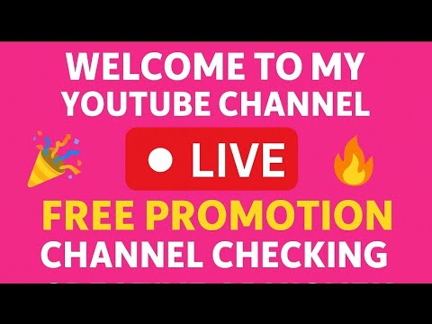 Welcome to my YouTube family Free promotion channel checking #liveptomotion#livechannel #techchannel