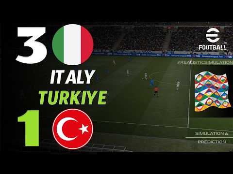 🔴 <strong>IN</strong> DIRETTA : Italia - Turchia | <strong>UEFA</strong> Nations League 2026 | Simulazione eFootball Live