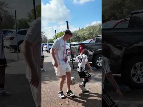 1 vs 1… WHO WINS? #football #vlog #challenge