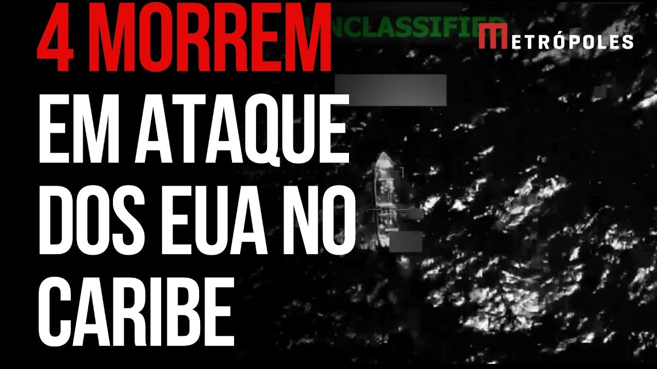 EUA ataca mais um barco no Caribe e diz ter matado 4 pessoas