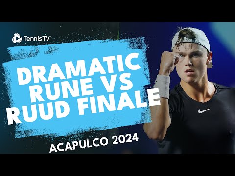 DRAMATIC Holger Rune vs Casper Ruud Finale | Acapulco 2024 Highlights