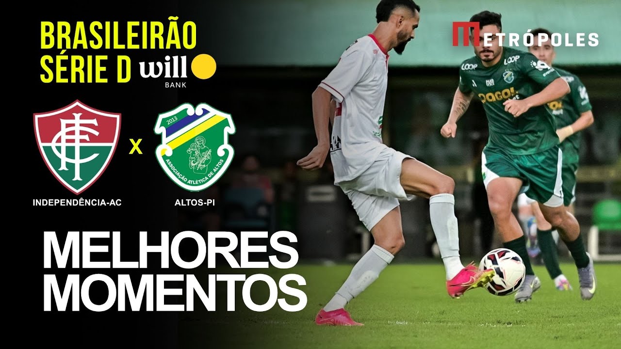 Confira os melhores momentos de INDEPENDÊNCIA AC 1 X 5 ALTOS PI pelo Brasileirão Série D Will Bank