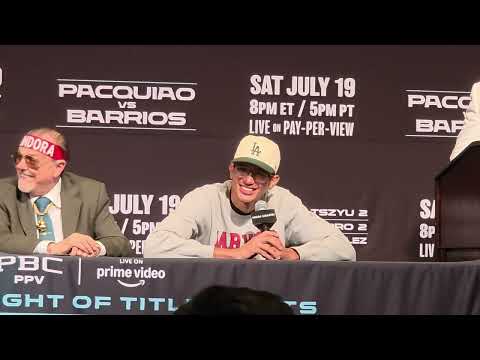 Sebastian Fundora post fight press conference after beating Tim Tszyu