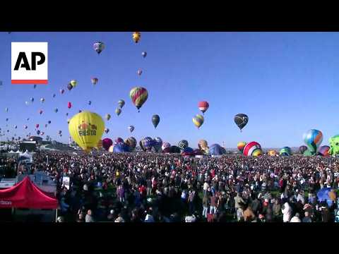 Crew escapes as hot air balloon gets caught in power lines in Albuquerque
