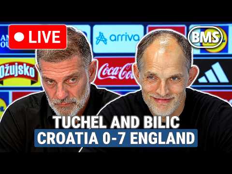 🔴 LIVE | Thomas Tuchel and Slaven Bilic | Croatia 0-7 England | UEFA Nations League