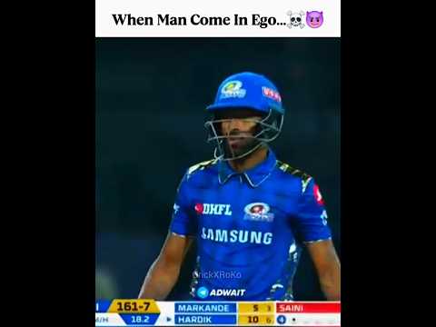 "When Man Come In Ego...😈☠️🔥" #india #cricket